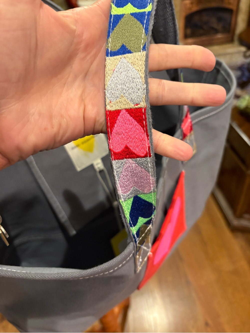 Kerri Rosenthal Love All Over Tote Bag - Picture 7 of 11